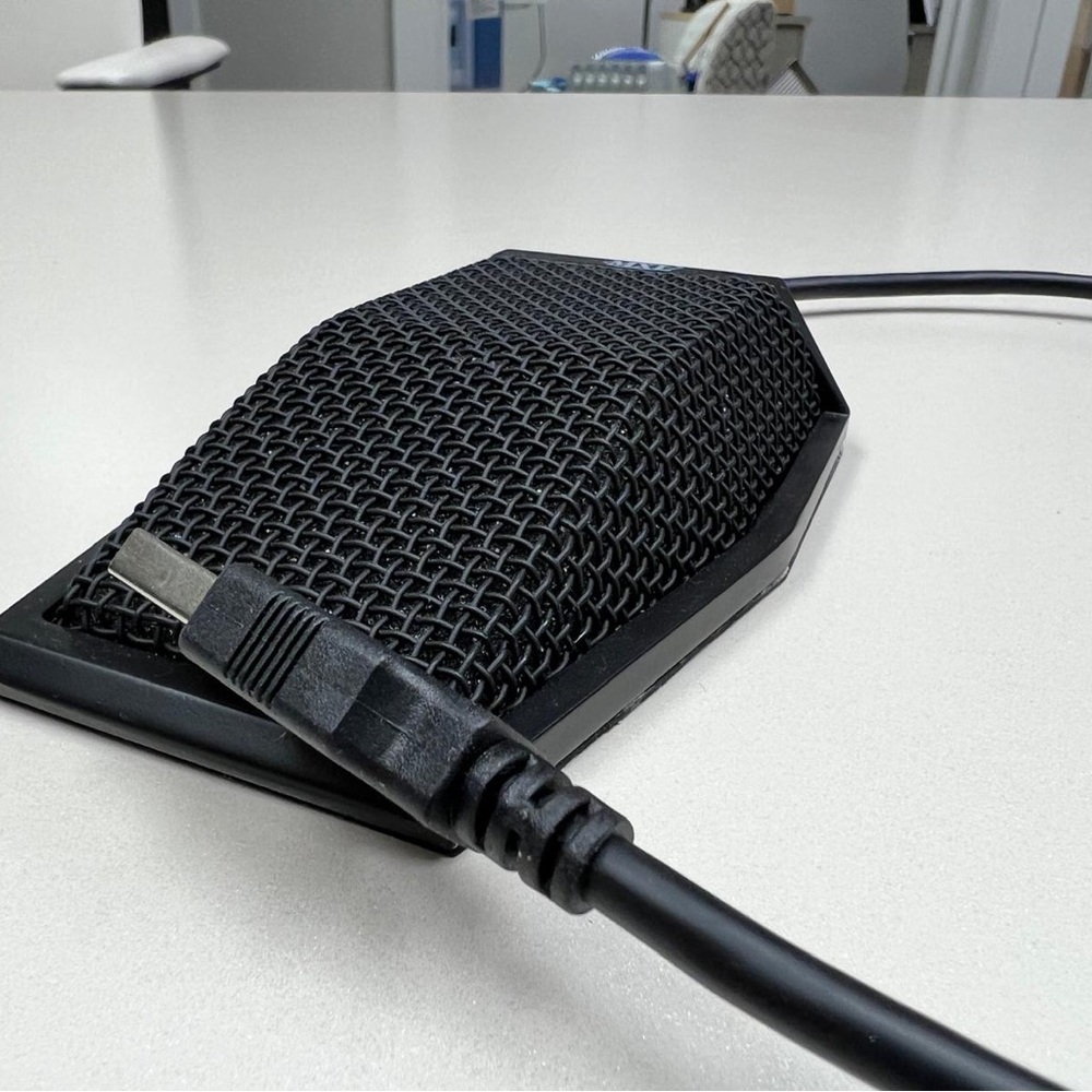 Black conference mic